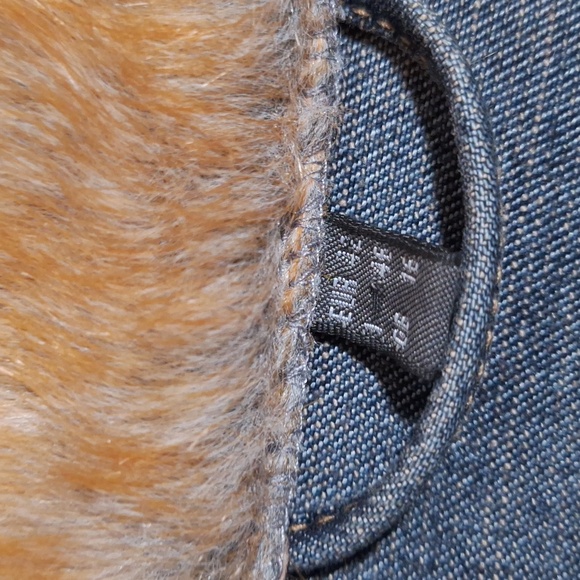STREET ONE Small size 6 Ladies denim jacket w faux fur collar and cuffs - Picture 2 of 6